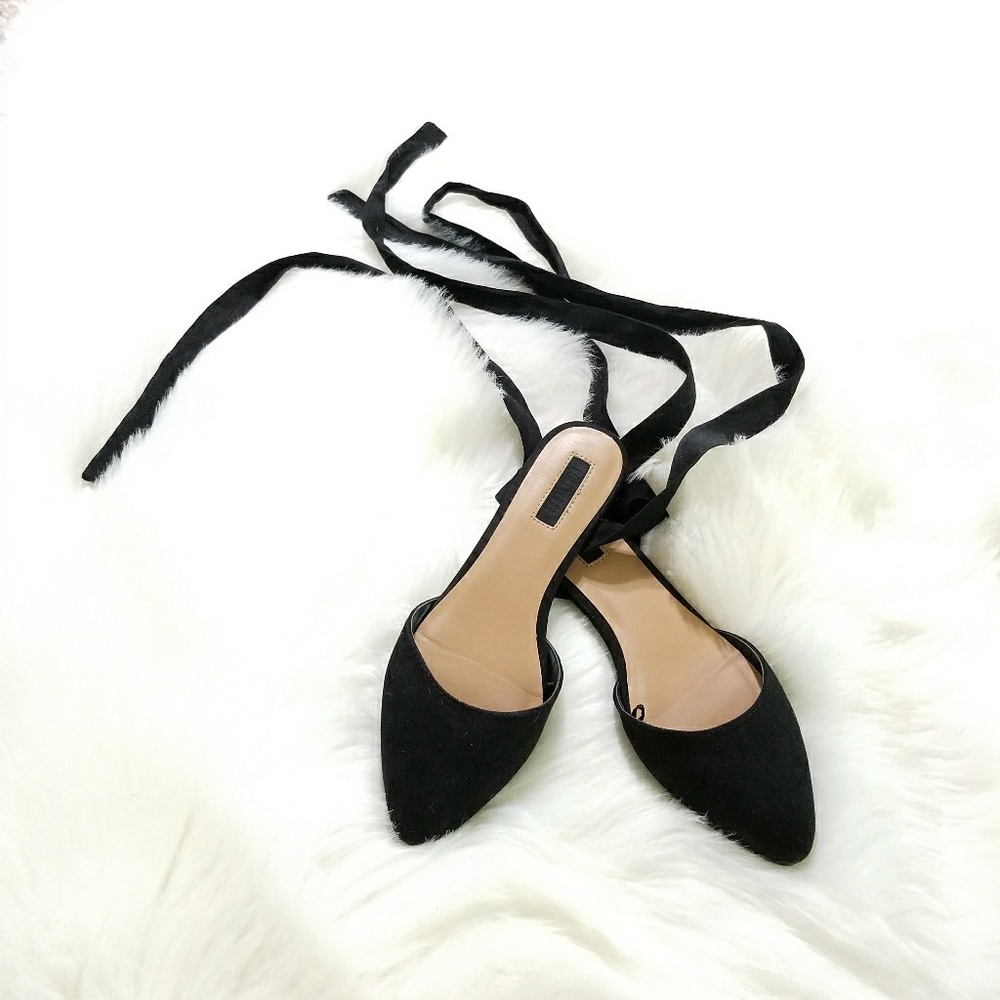 Forever 21 Laceup Flats - Picture 2 of 6